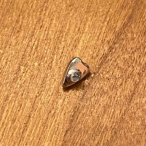 BVLA Summon the Spirit 16g/18g threaded end rainbow moonstone 14k white gold